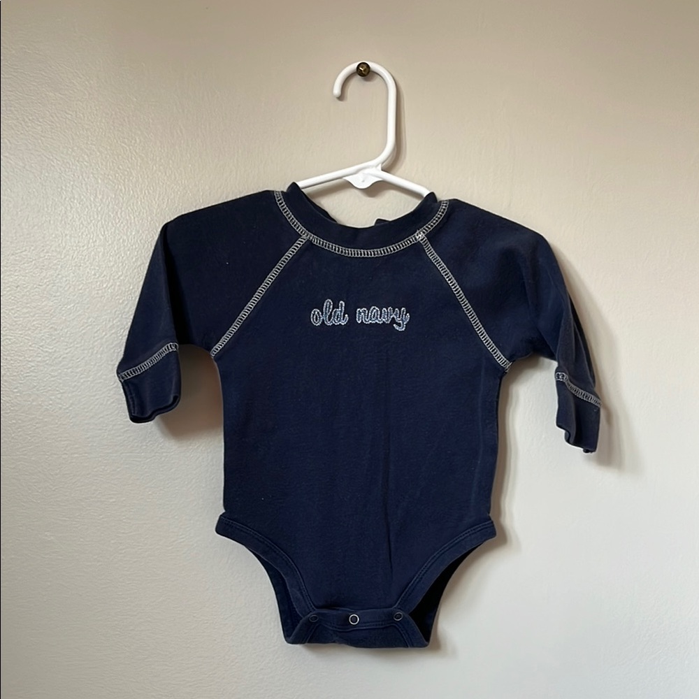 Vintage 2002 Old Navy Blue Kids Bodysuit